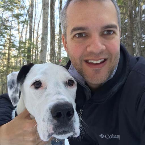 Man with dog