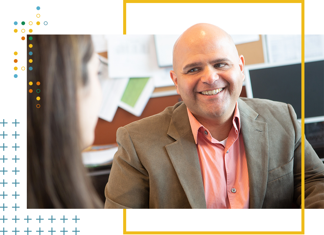 Admission expert smiling